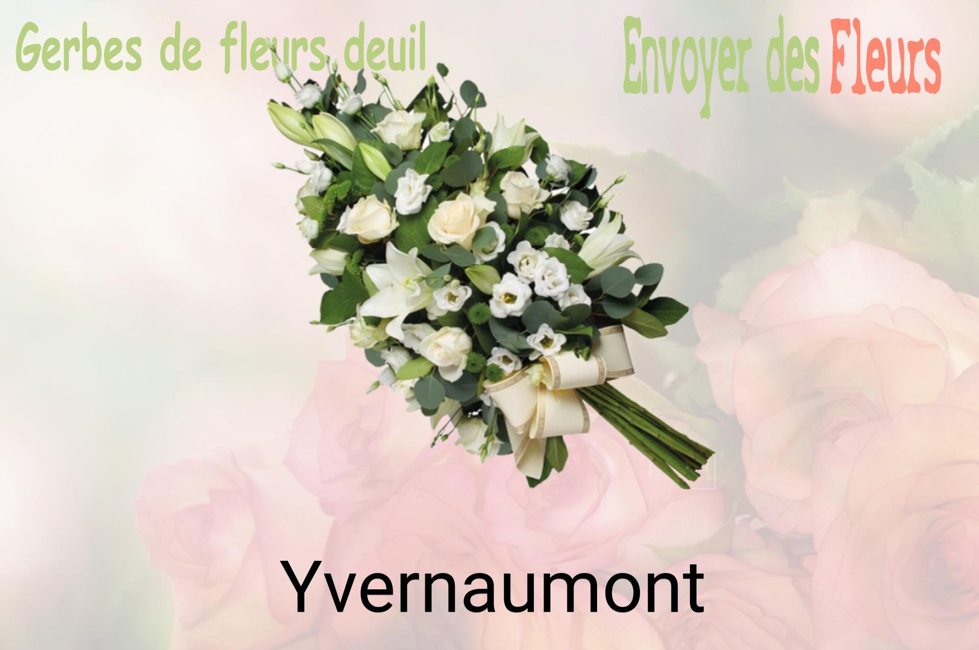 Gerbe de fleurs de deuil livrée à Yvernaumont